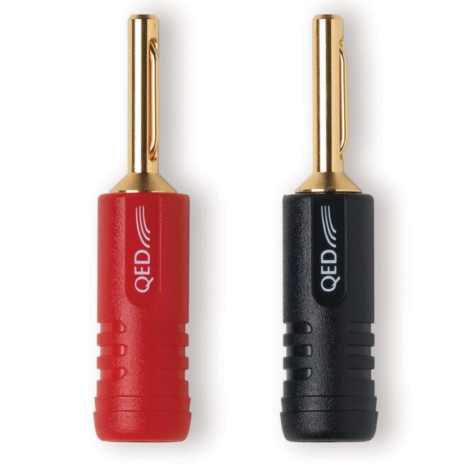 QED Screwloc Banana Plugs 4 Pack